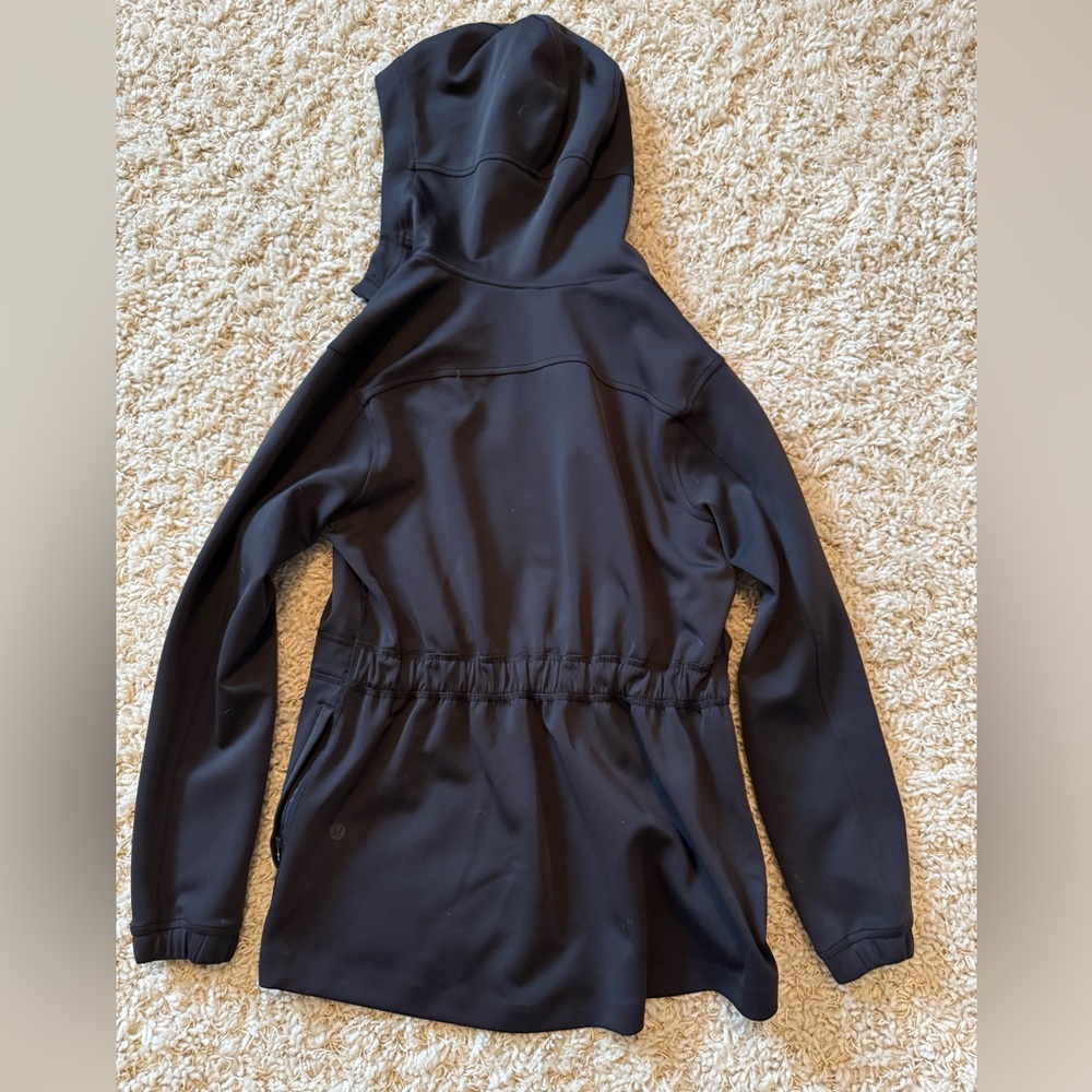 Lululemon Black Jacket Drawstring Cinch Waist - image 3